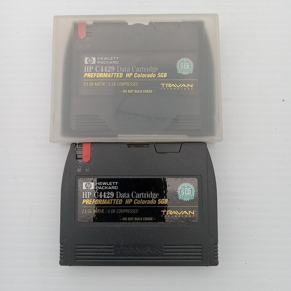 2x HP C4429 Travan Mini Data Tape Cartridge 8 GB Tr-4. ITR13995